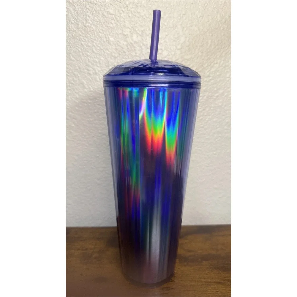 Starbucks 2022 Fall Kaleidoscope 24 Oz‎ Tumbler Purple Prism limited-ed cold cup